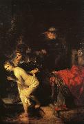 REMBRANDT Harmenszoon van Rijn Susanna and the Elders (detail) oil painting artist